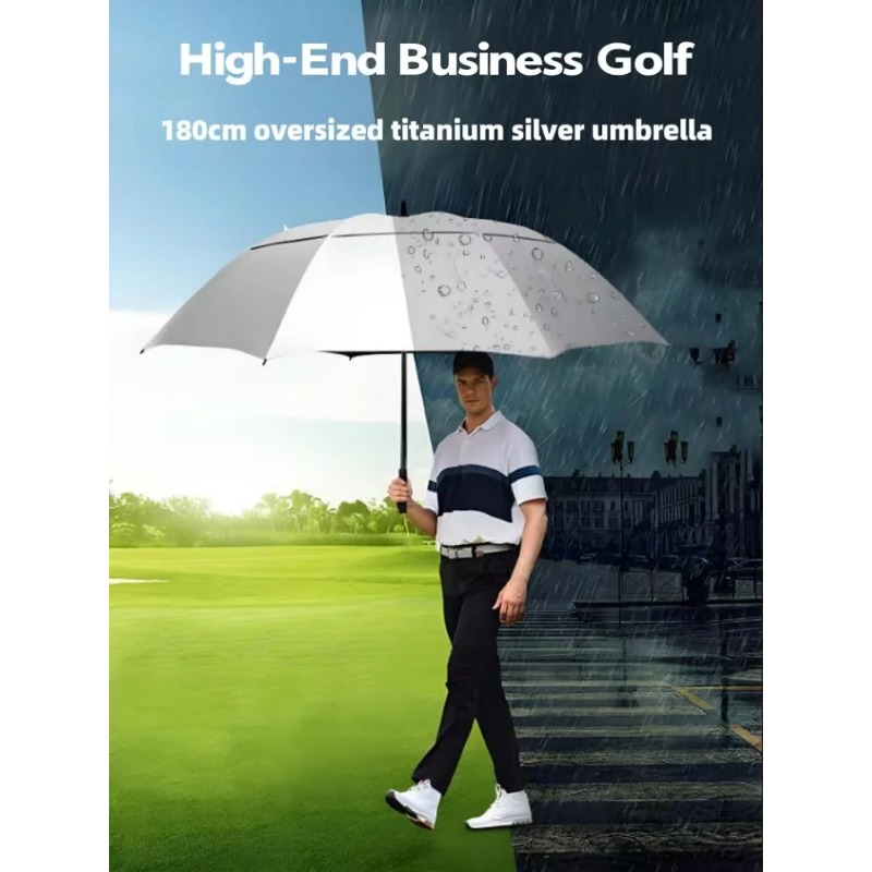 Golf Umbrella Large - Parapluie automatique ultra-grand 180 cm avec